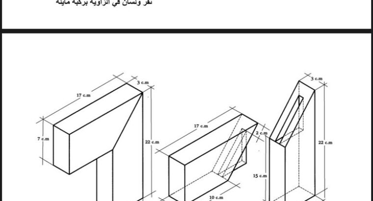 مدرس رسم هندسي وتنفيذي ومنظور+skitch up